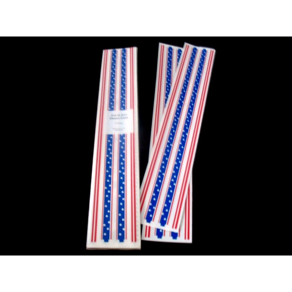 LOT Of 12 Sheets- Mrs. Grossman Stickers - "4TH OF JULY DESIGN LINES"